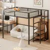 MODFU Etagenbett Kinderbett 140x200cm mit Eisenrahmen, Produktbild-Vorschau 1