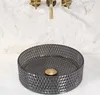 rea Waschbecken Schwarz Rund Glas Cristal, Ø35,5cm, Höhe Produktbild-Vorschau 8