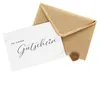 CraftWerk Gutscheinkarte mit goldener Veredelung und Produktbild-Vorschau 1