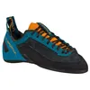 Schnür-Kletterschuh "Finale" von La Sportiva in Blau und Orange mit schwarzer Sohle. Produktbild-Vorschau