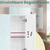 Weißer Badezimmerschrank – Aufbewahrungsschrank – Organizer Produktbild-Vorschau 4