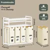 ADEL DREAM Wäschekorb 4 Fächer 200L Wäschesammler mit 2 Produktbild-Vorschau 4