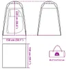 vidaXL Tienda de protección visual gris, fácil de montar, Vista previa de la imagen del producto 6