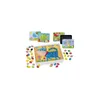 A mosaic game for toddlers with various animal-themed cards and colorful pegs. Produktbild-Vorschau