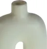Bogenförmiger weißer Kerzenhalter für Stabkerzen elegante Produktbild-Vorschau 2