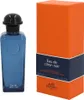A bottle of Hermes Eau de Citron Noir Eau de Cologne and its orange and navy box are displayed side-by-side against a white background. Anteprima dell’immagine prodotto
