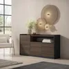Sideboard, Highboard, 156x37x80cm, 3 Türen, Wohnzimmer, Produktbild-Vorschau 2