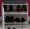 Garderobe Sitzbank "Leon" in weiß Hochglanz, Schuhschrank Produktbild-Vorschau 4