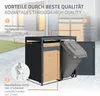 ML-Design pojemnik na odpady z dachem na 3 pojemniki 240L Podgląd zdjęcia produktu 3