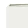 vidaXL Fioriera esagonale bianca 69x60x45 in acciaio Anteprima dell’immagine prodotto 5