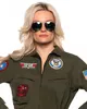 Top Gun Jet Pilot Damen Kostümanzug für Fasching & Karneval Produktbild-Vorschau 2