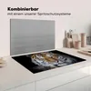 KitchenYeah© Herdabdeckplatte Tiger - Schnee - Schwarz , Produktbild-Vorschau 3