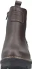 Auf dem Bild ist ein brauner Stiefel zu sehen der eine glatte Oberfläche und eine Schnürung hat. Der Stiefel ist von der linken Seite abgebildet und zeigt die konturierte Form und die robuste Sohle. Produktbild-Vorschau