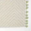 HOMESCAPES Badteppich grün mit Zickzack-Muster - Badematte Produktbild-Vorschau 4