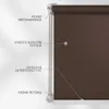 Roleta Estika bez vrtání – 75 cm x 220 cm – Tmavě hnědá – Náhled obrázku produktu 3