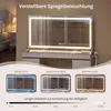 WOLTU Schminktisch mit Beleuchtung, Glasplatte und großer Produktbild-Vorschau 5
