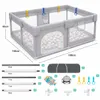 Baby Laufstall 150x180 cm - Sicher & Stabil Krabbelgitter Produktbild-Vorschau 8