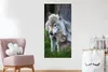 MuchoWow® Wandtattoo Wandsticker Wandaufkleber Wolf - Moos Produktbild-Vorschau 5