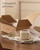 Cosumy 4er Cappuccino Tassen Set mit Untertassen Weiß – 200 Produktbild-Vorschau 6