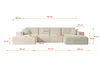 ALTDECOR Ecksofa in U-Form Corner Sofa Bett Eckcouch Couch Produktbild-Vorschau 6