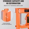 Close-up of an orange hydraulic press, highlighting its material thickness and powder coating. Anteprima dell’immagine prodotto