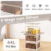 Pojemniki do przechowywania COSTWAY z pokrywą, zestaw 3 Podgląd zdjęcia produktu 4