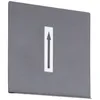 A gray square object with a white rectangle containing a black arrow pointing upwards. Anteprima dell’immagine prodotto