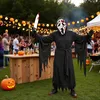 Halloween kostuum, schreeuwende zeemansgrim, horror, zwart, Productafbeelding-voorbeeld 4