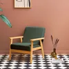 sweeek - Skandinavischer Sessel aus Holz und Cord - Produktbild-Vorschau 4