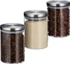 Relaxdays Vorratsglas 3er Set, je 750ml, luftdicht, Produktbild-Vorschau 1