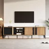 Sweiko Mobile TV rustico marrone, mobile basso, mobile TV, Anteprima dell’immagine prodotto 5