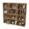 Holzkiste geflammt 40x30x25cm - Obstkiste Regalbox mit & Produktbild-Vorschau 1