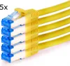 TPFNet 5er Pack 3m Cat.6A Patchkabel / Netzwerkkabel S/FTP Produktbild-Vorschau 1