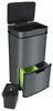 Sensor Poubelle 72 L, 4 compartiments, Gris Voir les images du produit 1