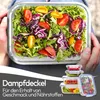 A person holding a glass container filled with salad, with a stack of smaller containers below. Anteprima dell’immagine prodotto