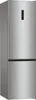 A silver Gorenje refrigerator-freezer combination is shown in a studio setting against a white background. Produktbild-Vorschau