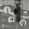 LuxeBath Heizstab 1200W Anthrazit mit Thermostat & LCD Produktbild-Vorschau 3