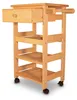 Küchenwagen aus massiver Buche mit 48x37 cm Arbeitsfläche, Produktbild-Vorschau 6
