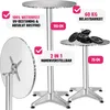 Hliníkový bistro stolek Ø60 cm skládací s nastavitelnou Náhled obrázku produktu 20
