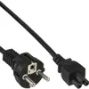 InLine Netzkabel für Notebook, 3pol Kupplung, schwarz, 1m, Produktbild-Vorschau 4