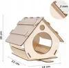 DIY Vogelhäuschen aus Holz zum Selbstaufbau und Bemalen Produktbild-Vorschau 2