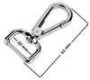 5 Bolzen-Karabiner Karabinerhaken Taschenkarabiner Größen Farbwahl - Gurtband Hundeleinen Produktbild-Vorschau