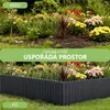 Šedý dřevěný zahradní plot 200 x 30 cm – Flexibilní Náhled obrázku produktu 2