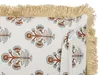 BELIANI Dekokissen Cremeweiß Baumwolle 45 x 45 cm Bezug mit Produktbild-Vorschau 4