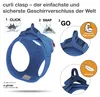 Vest Harness curli Clasp Air-Mesh Blue XL Produktbild-Vorschau 3