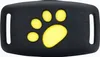 A black pet tracker with a yellow paw print design. Produktbild-Vorschau