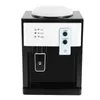 A front view of a black and white electric water dispenser. Produktbild-Vorschau