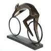 Casablanca by Gilde Dekofigur Skulptur Racer bronzefarben Produktbild-Vorschau 8