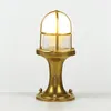 Stehlampe außen Garten Haus IP54 E27 25 cm Messing Maritim Produktbild-Vorschau 5