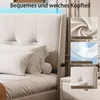 Letto imbottito 160x200 con illuminazione a LED, struttura Anteprima dell’immagine prodotto 4